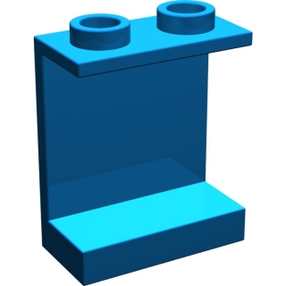 Lego panel, zeď 1x2x2, modrá (486423, 4113019, 4258445)